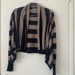 KAISELY | Tan + Black Striped Sweater